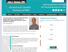 Tablet Screenshot of cosmeticdentistryofwny.com